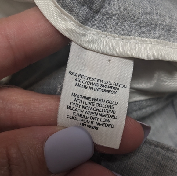 Express Gray Editor Trousers Women's Size 6 - Picture 6 of 9